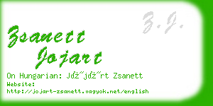 zsanett jojart business card